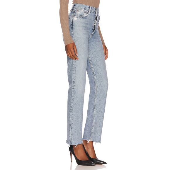 Agolde Pants - Agolde 90's Pinch Waist Ruminate 25 Raw Hem Distressed Button Fly Jean Denim